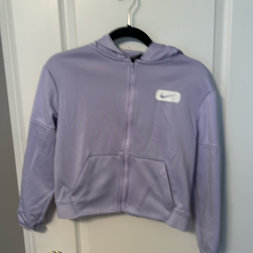 Girls Nike zip front hooded jacket